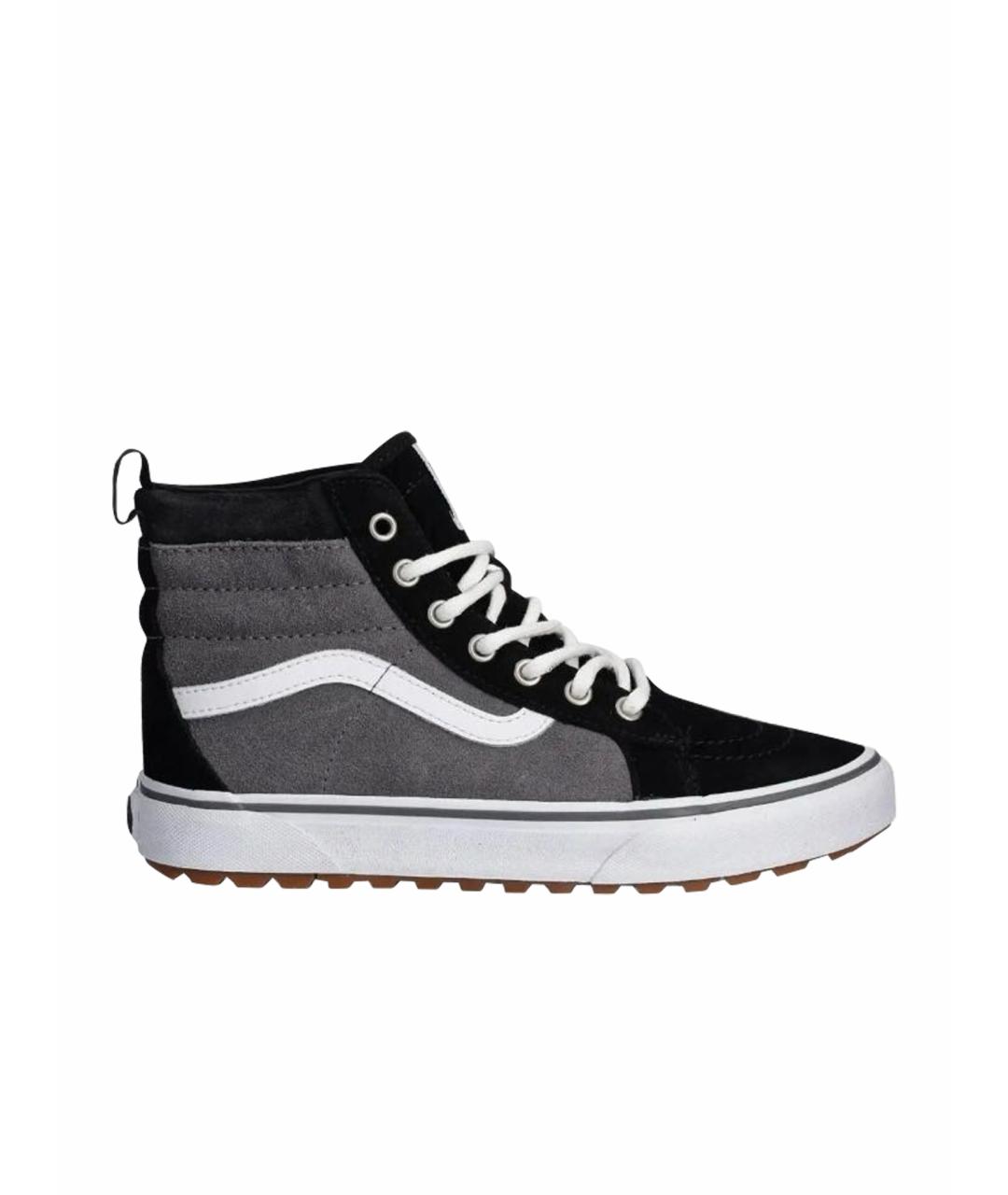 VANS Серые замшевые высокие кроссовки / кеды, фото 1