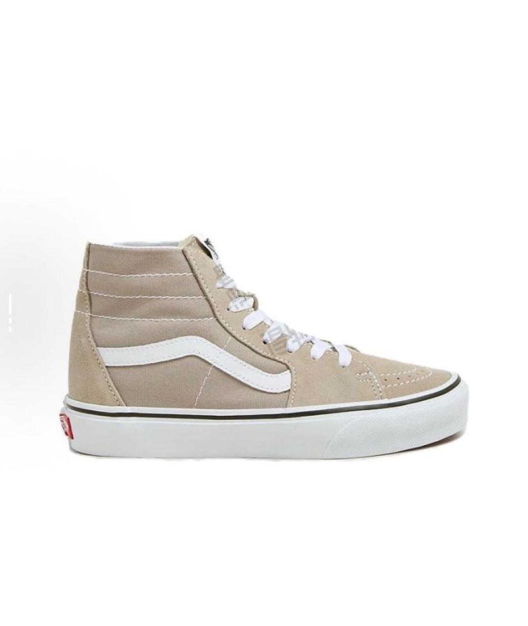 VANS Бежевые замшевые высокие кроссовки / кеды, фото 6