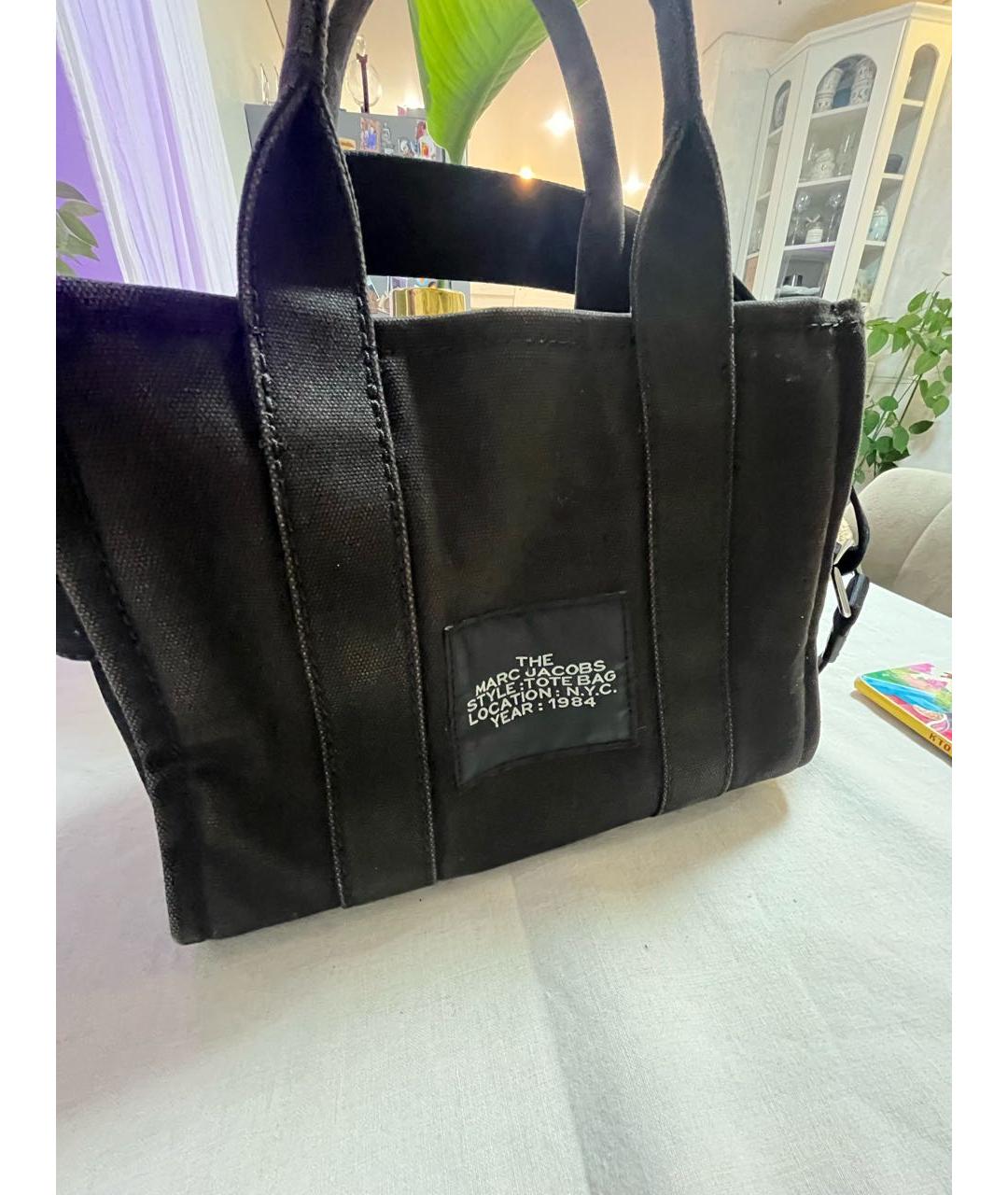 MARC JACOBS Черная деним сумка тоут, фото 2