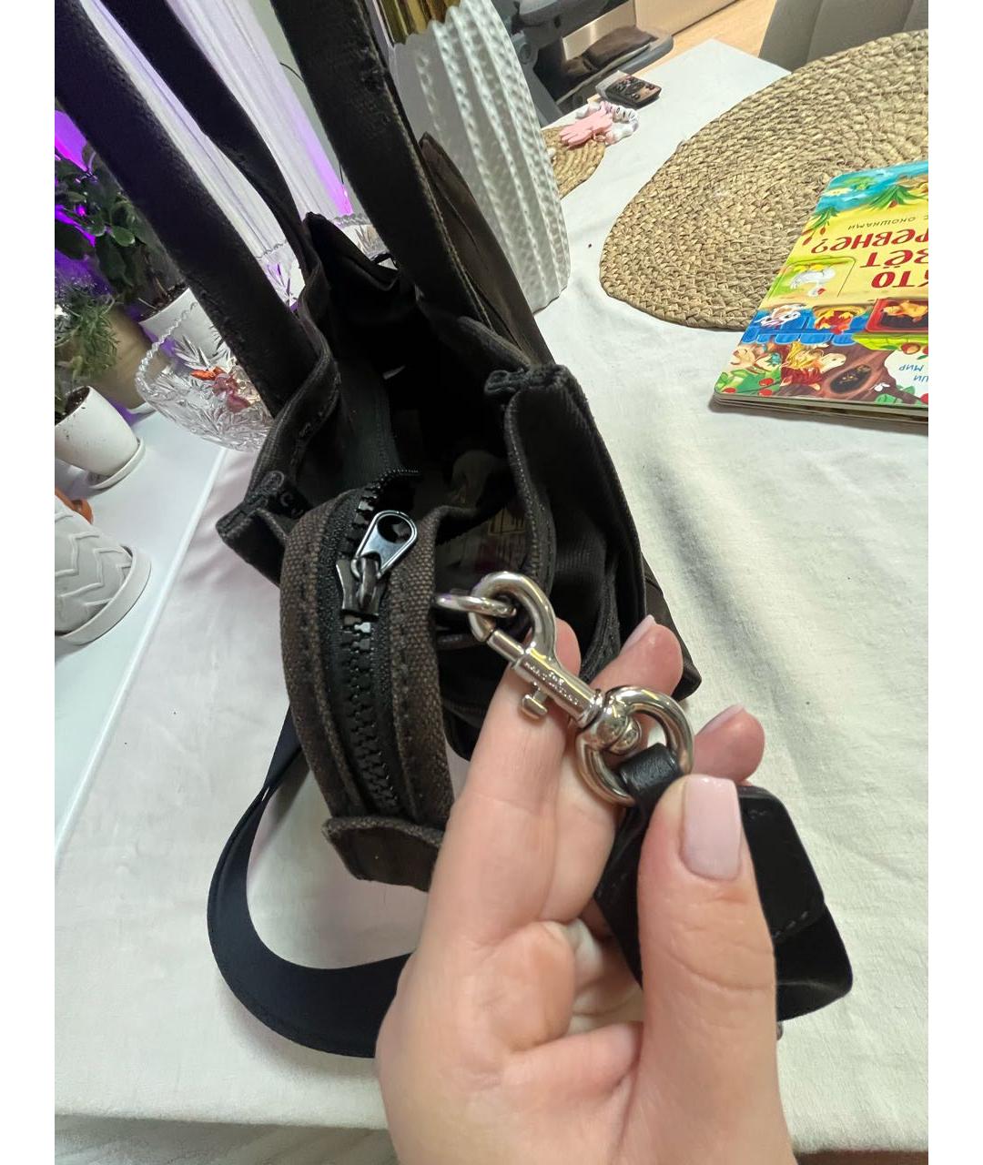 MARC JACOBS Черная деним сумка тоут, фото 3