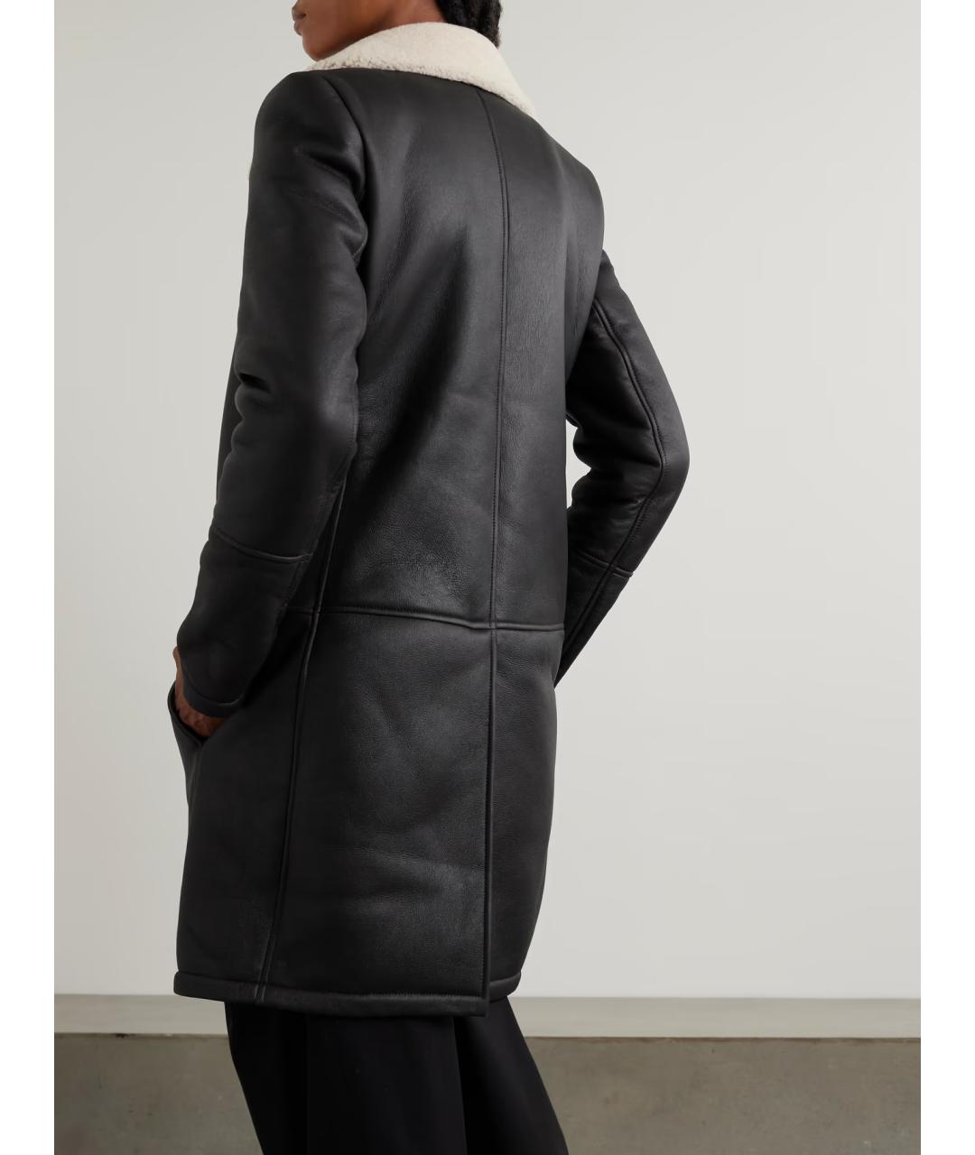 LOEWE Черная кожаная дубленка, фото 4