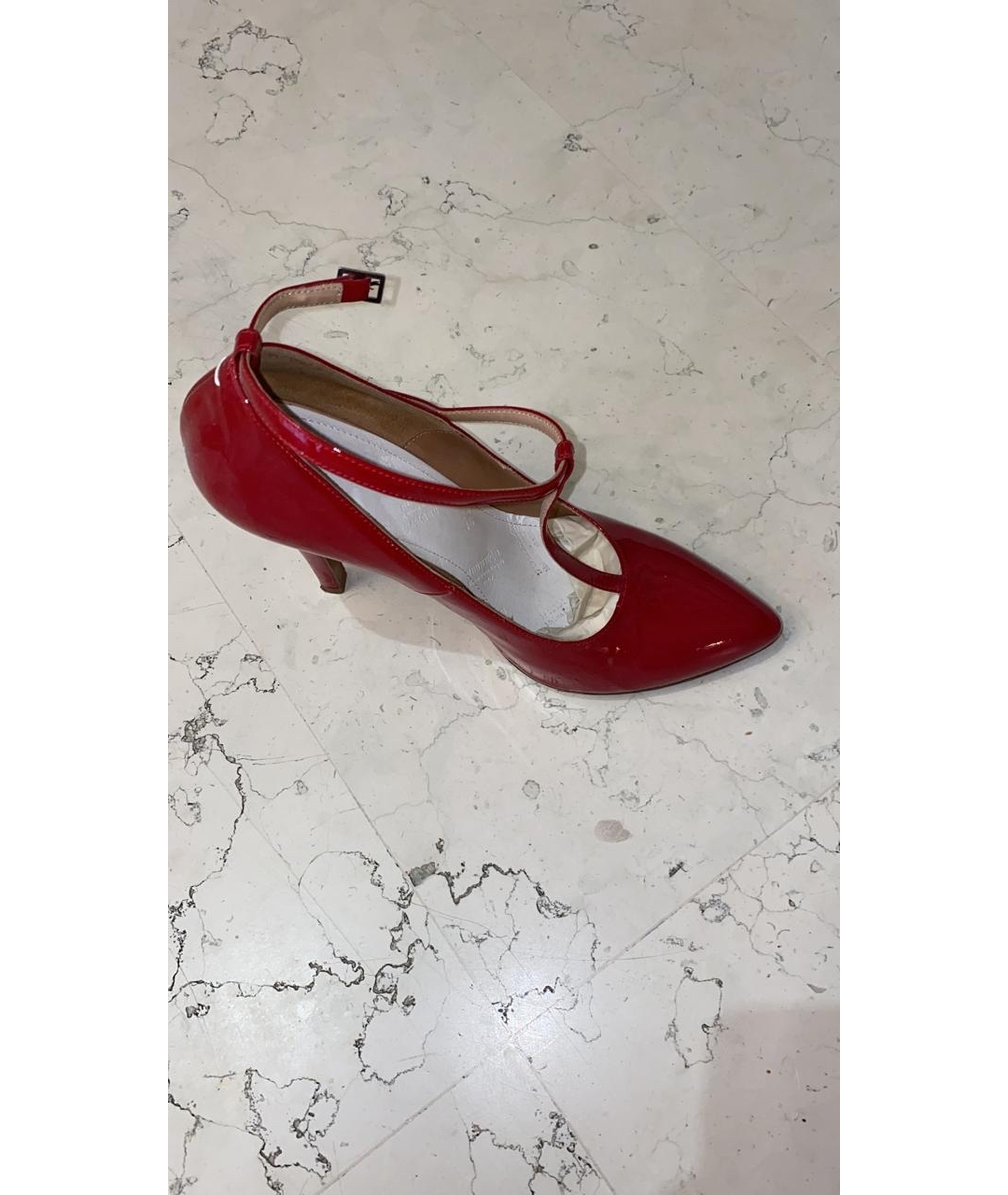 MAISON MARGIELA Красные туфли из лакированной кожи, фото 2
