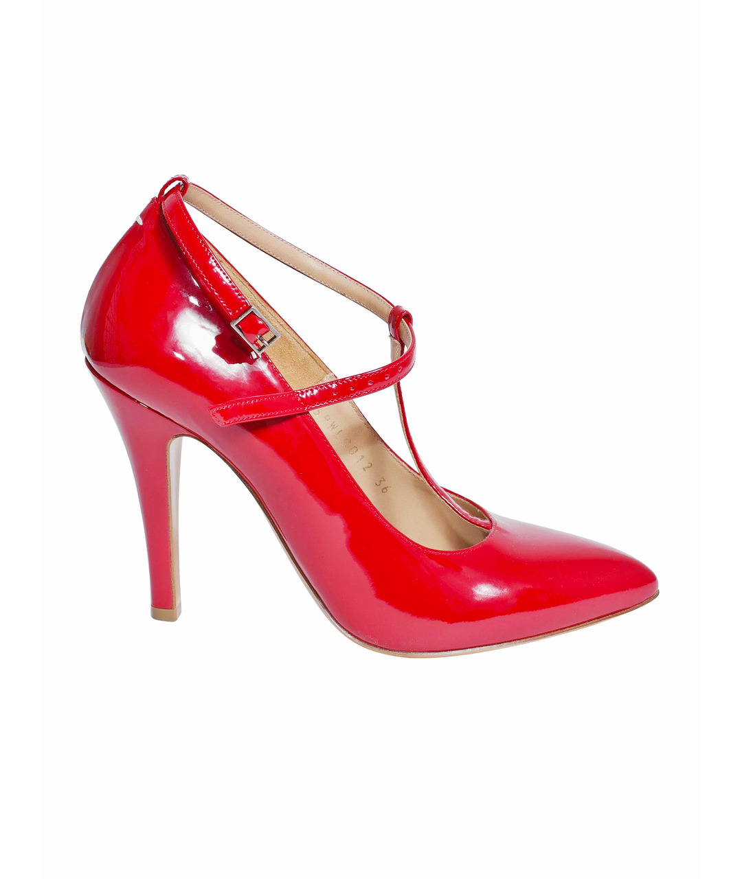 MAISON MARGIELA Красные туфли из лакированной кожи, фото 1