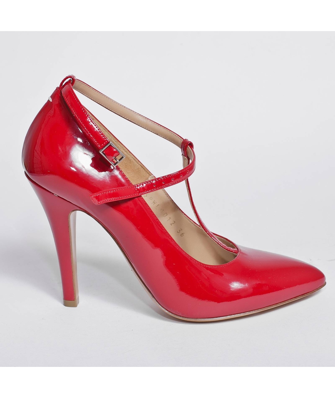 MAISON MARGIELA Красные туфли из лакированной кожи, фото 5