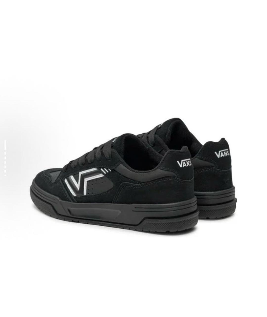 VANS Черные кожаные низкие кроссовки / кеды, фото 4