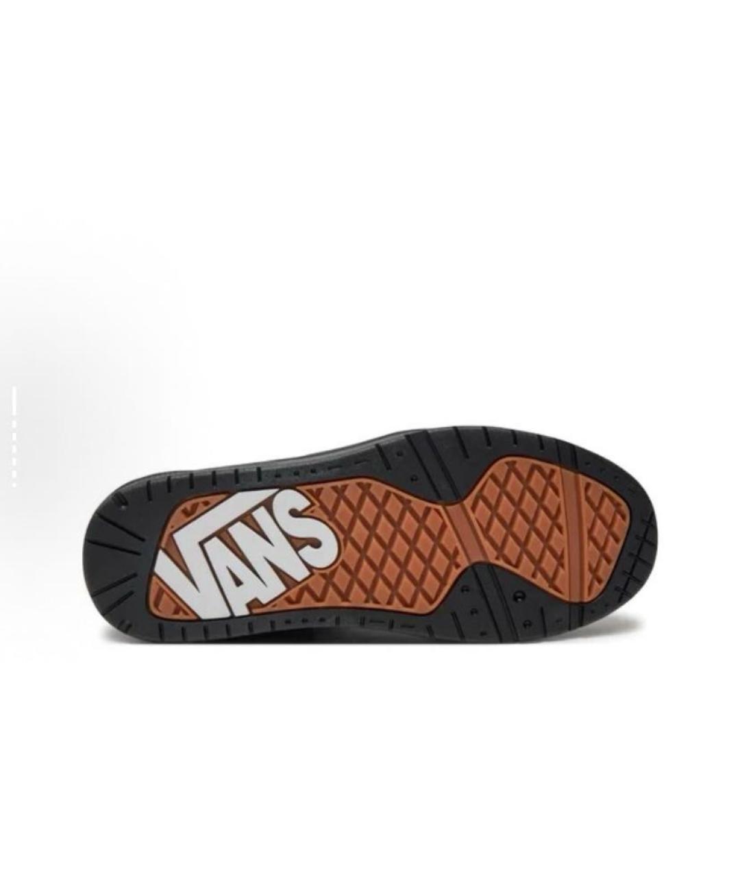 VANS Черные кожаные низкие кроссовки / кеды, фото 5