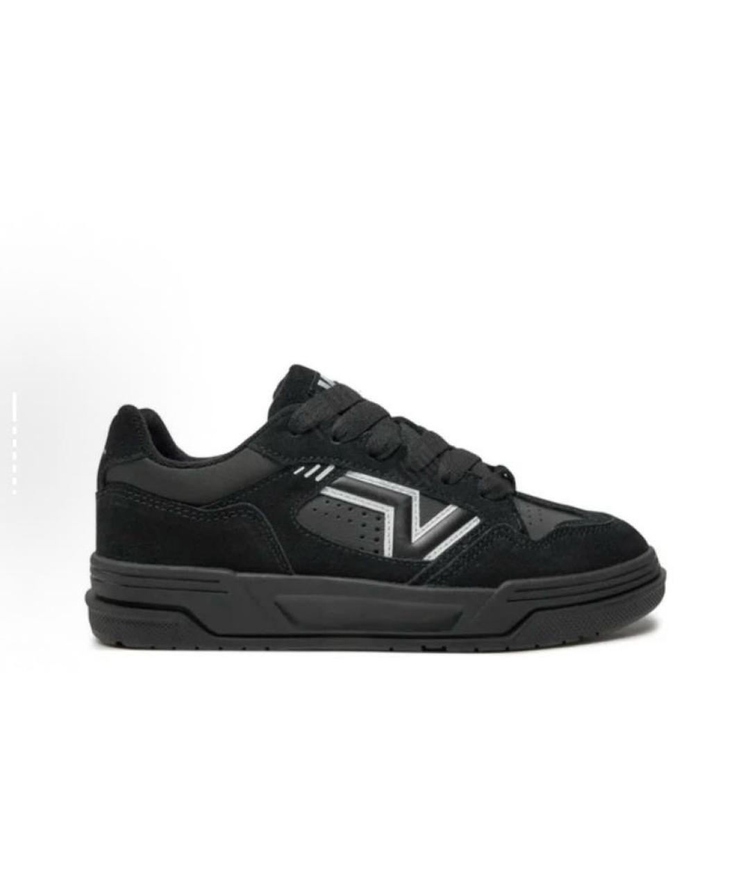 VANS Черные кожаные низкие кроссовки / кеды, фото 6