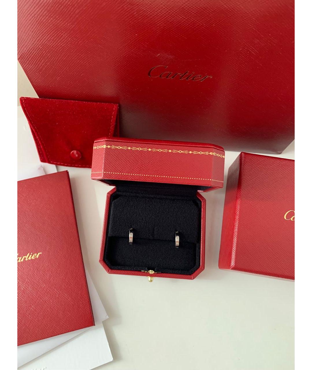 CARTIER Серебряные серьги из белого золота, фото 8