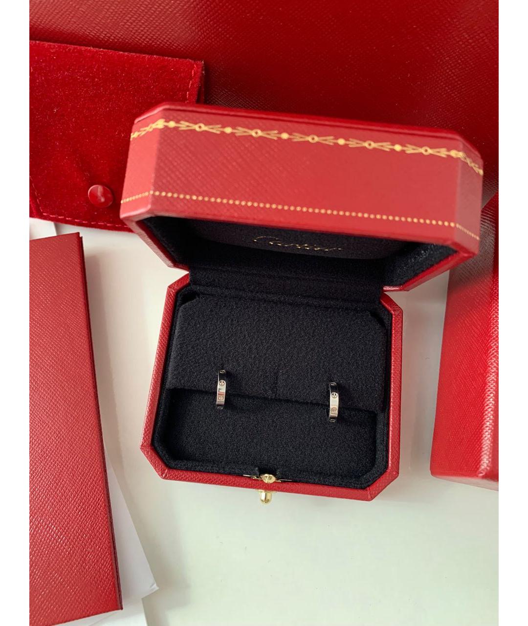 CARTIER Серебряные серьги из белого золота, фото 2