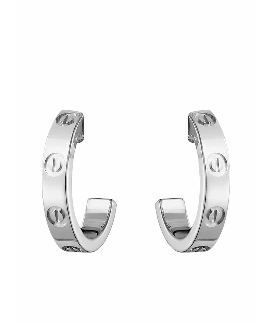 CARTIER Серебряные серьги из белого золота, фото 1