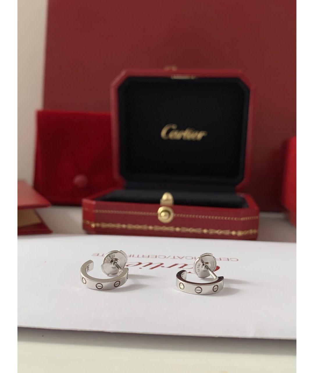 CARTIER Серебряные серьги из белого золота, фото 6