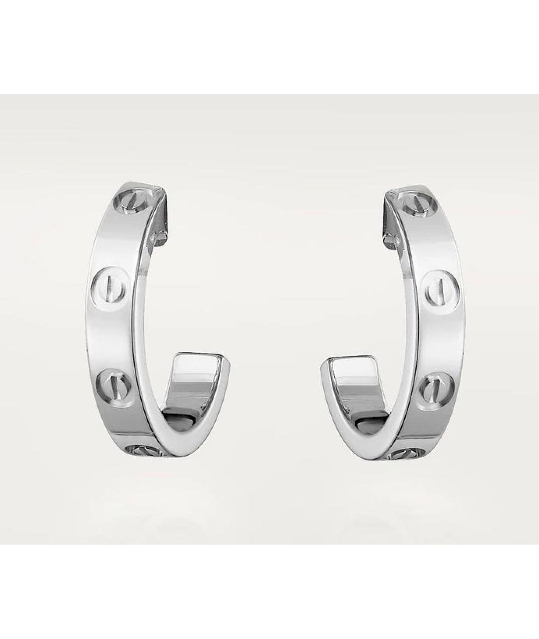 CARTIER Серебряные серьги из белого золота, фото 9