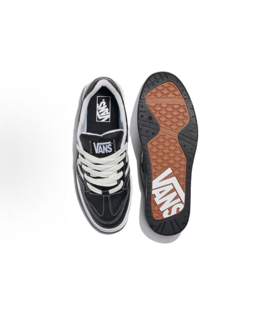 VANS Черные кожаные низкие кроссовки / кеды, фото 5