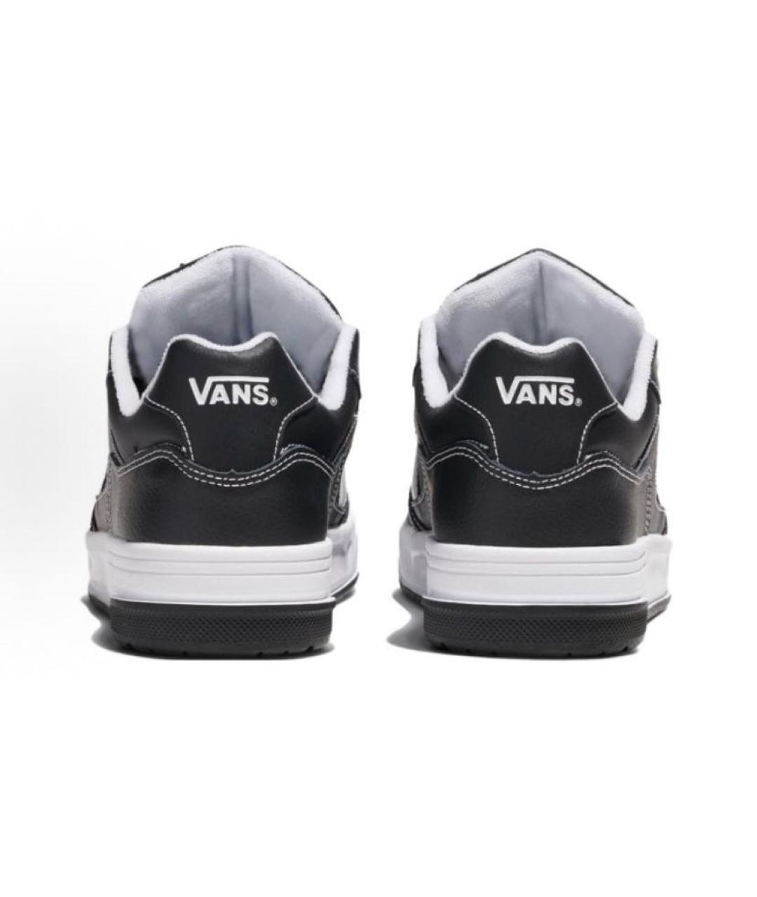 VANS Черные кожаные низкие кроссовки / кеды, фото 4