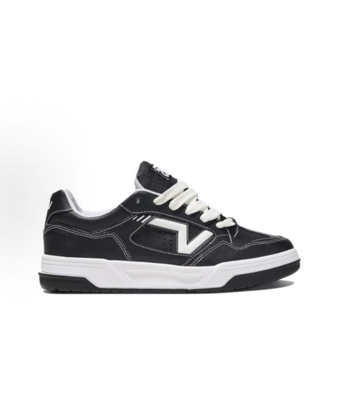 VANS Черные кожаные низкие кроссовки / кеды, фото 6