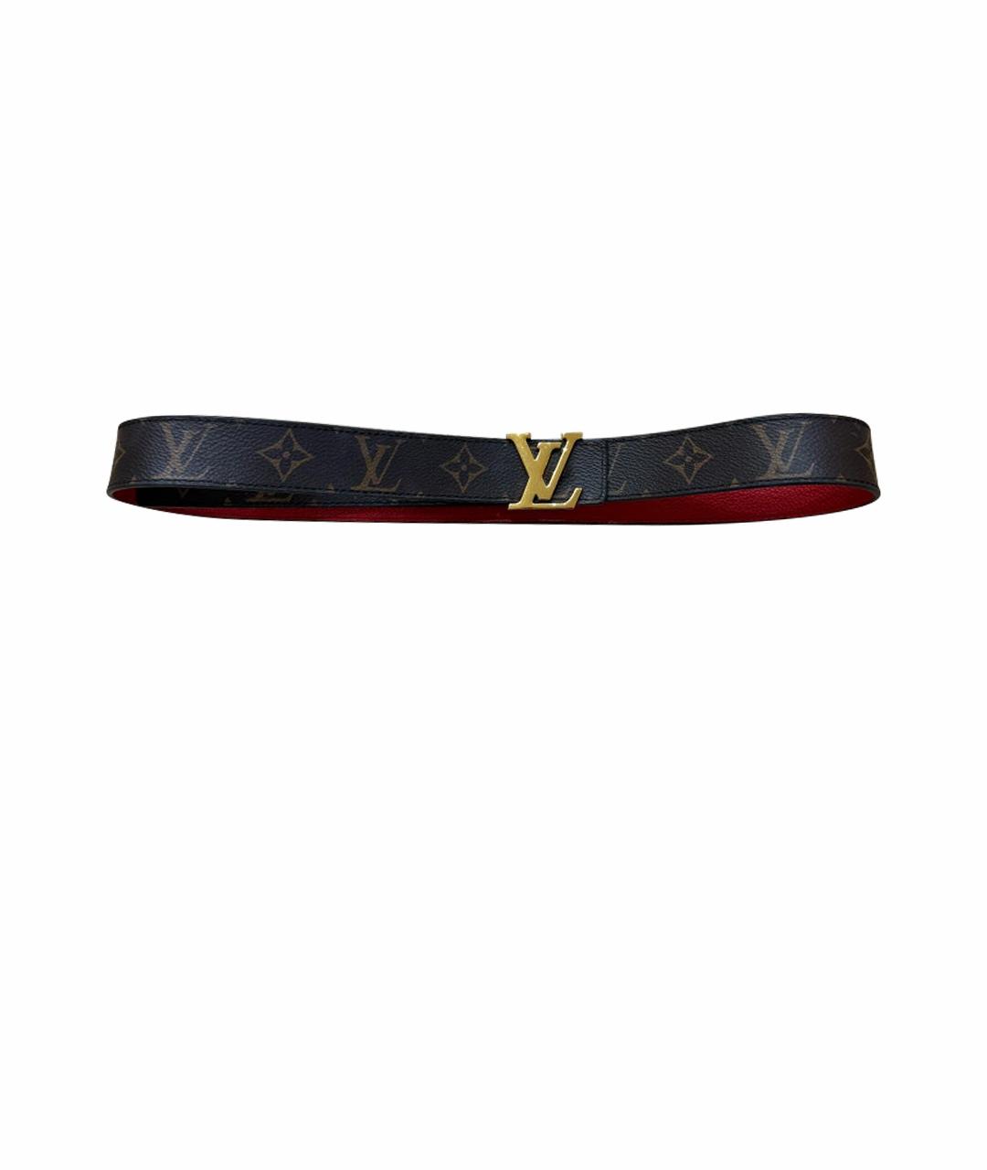 LOUIS VUITTON Коричневый кожаный ремень, фото 1