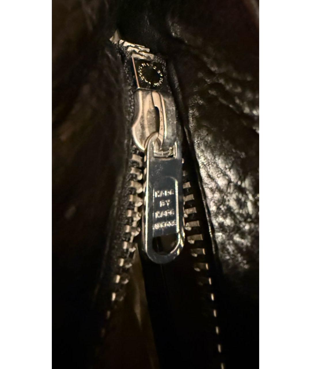 MARC BY MARC JACOBS Черная кожаная сумка на плечо, фото 7
