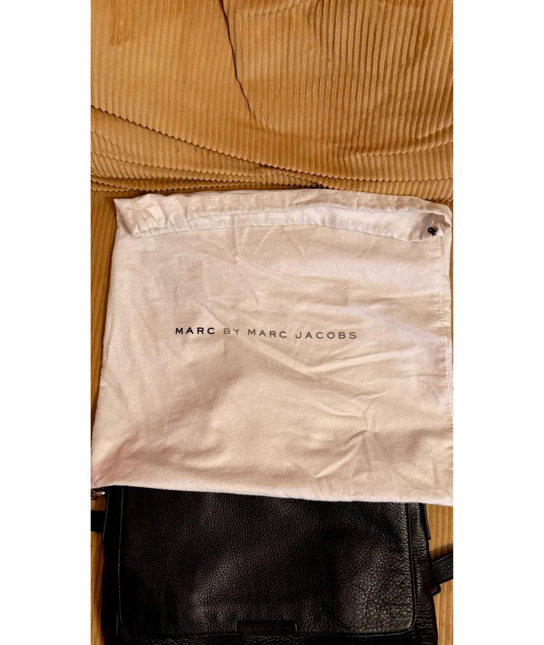 MARC BY MARC JACOBS Черная кожаная сумка на плечо, фото 2