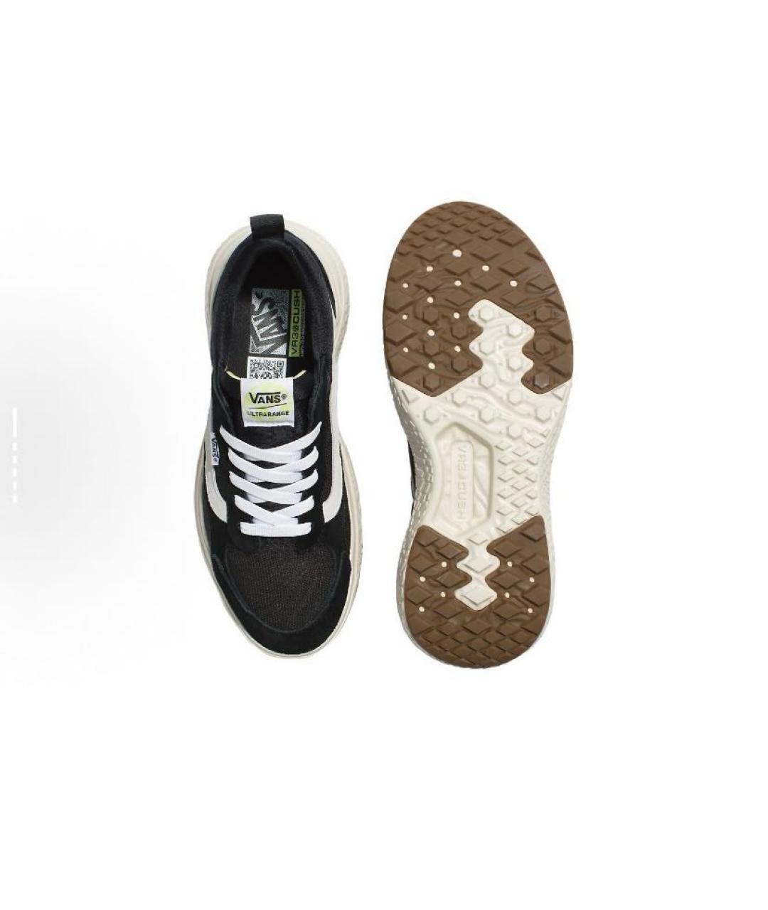 VANS Черные текстильные низкие кроссовки / кеды, фото 5