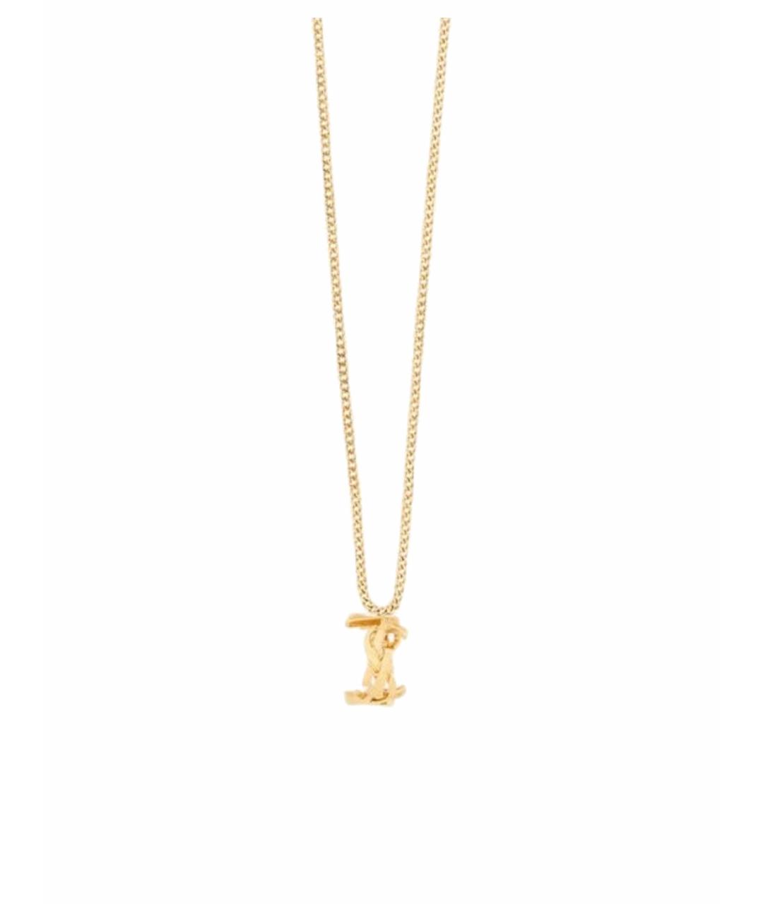SAINT LAURENT Золотая подвеска, фото 1