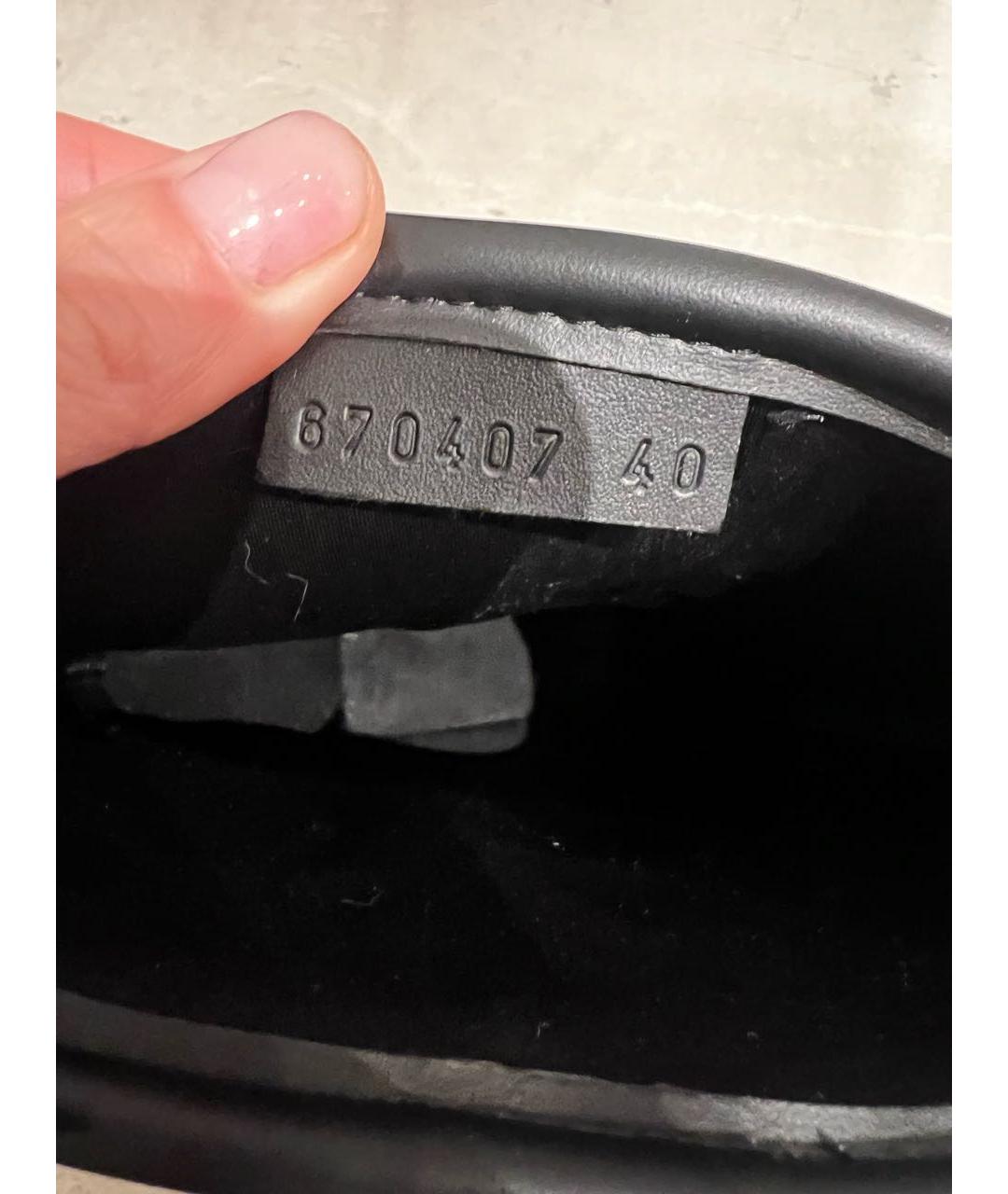GUCCI Черные резиновые полусапоги, фото 6
