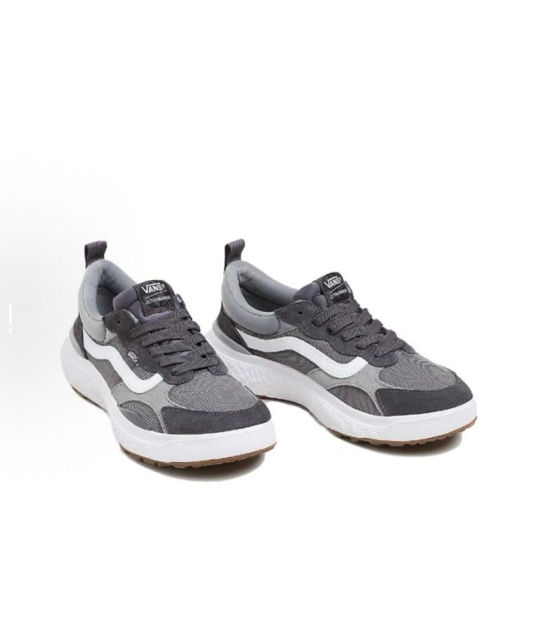 VANS Серые текстильные низкие кроссовки / кеды, фото 3