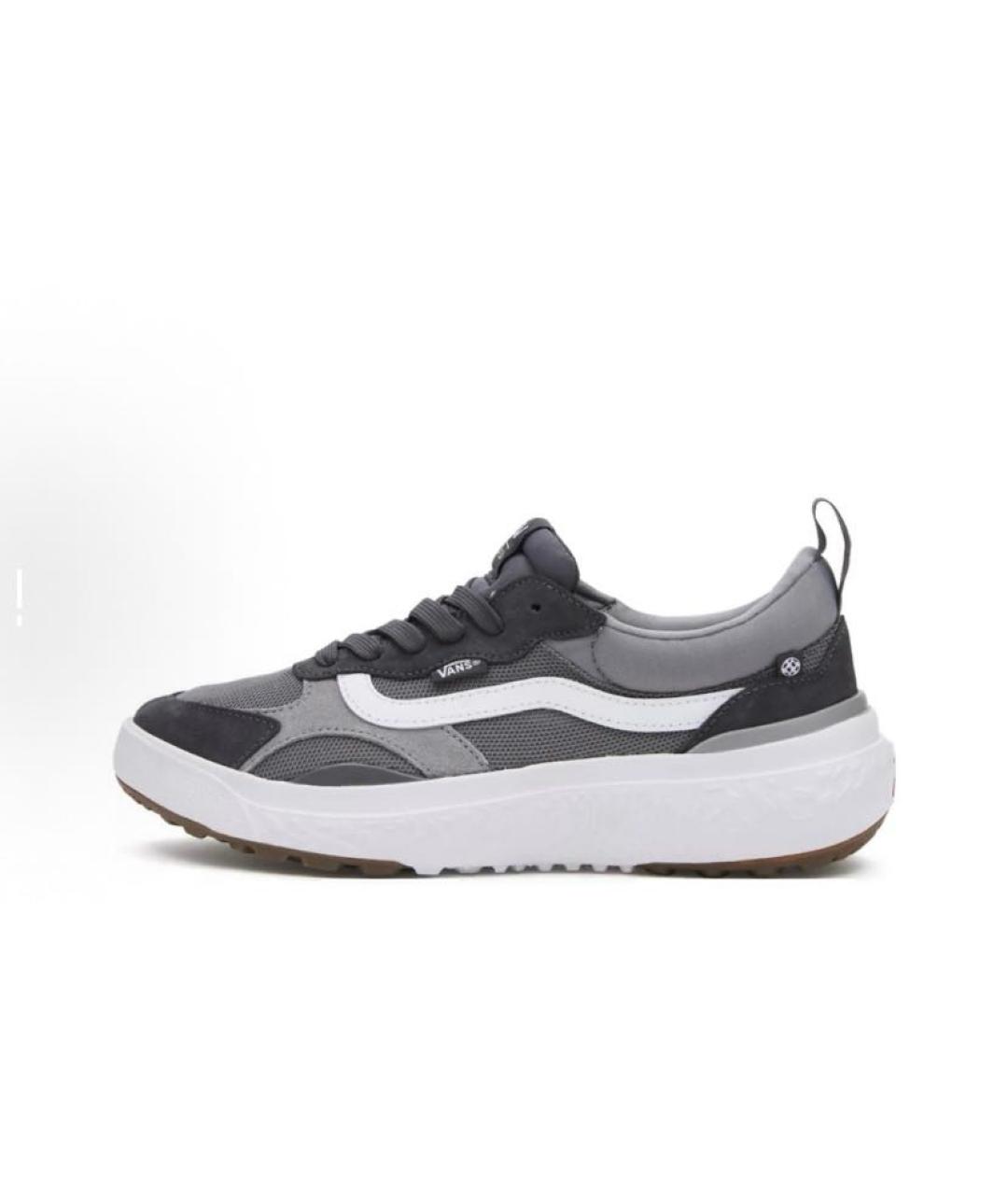 VANS Серые текстильные низкие кроссовки / кеды, фото 2