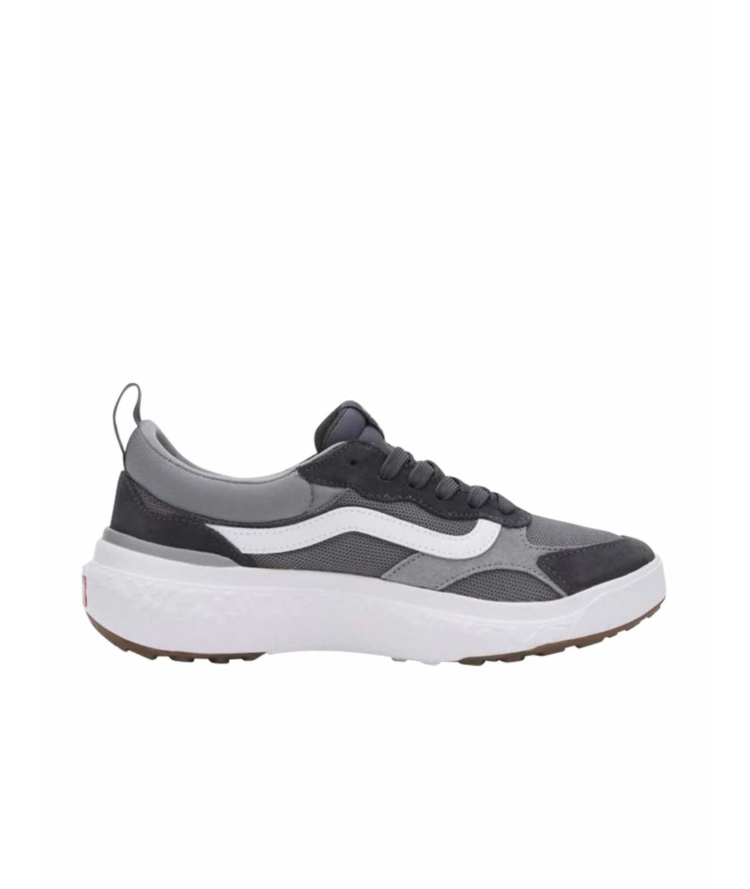VANS Серые текстильные низкие кроссовки / кеды, фото 1
