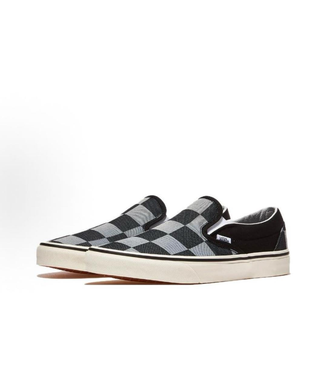 VANS Серые текстильные низкие кроссовки / кеды, фото 4
