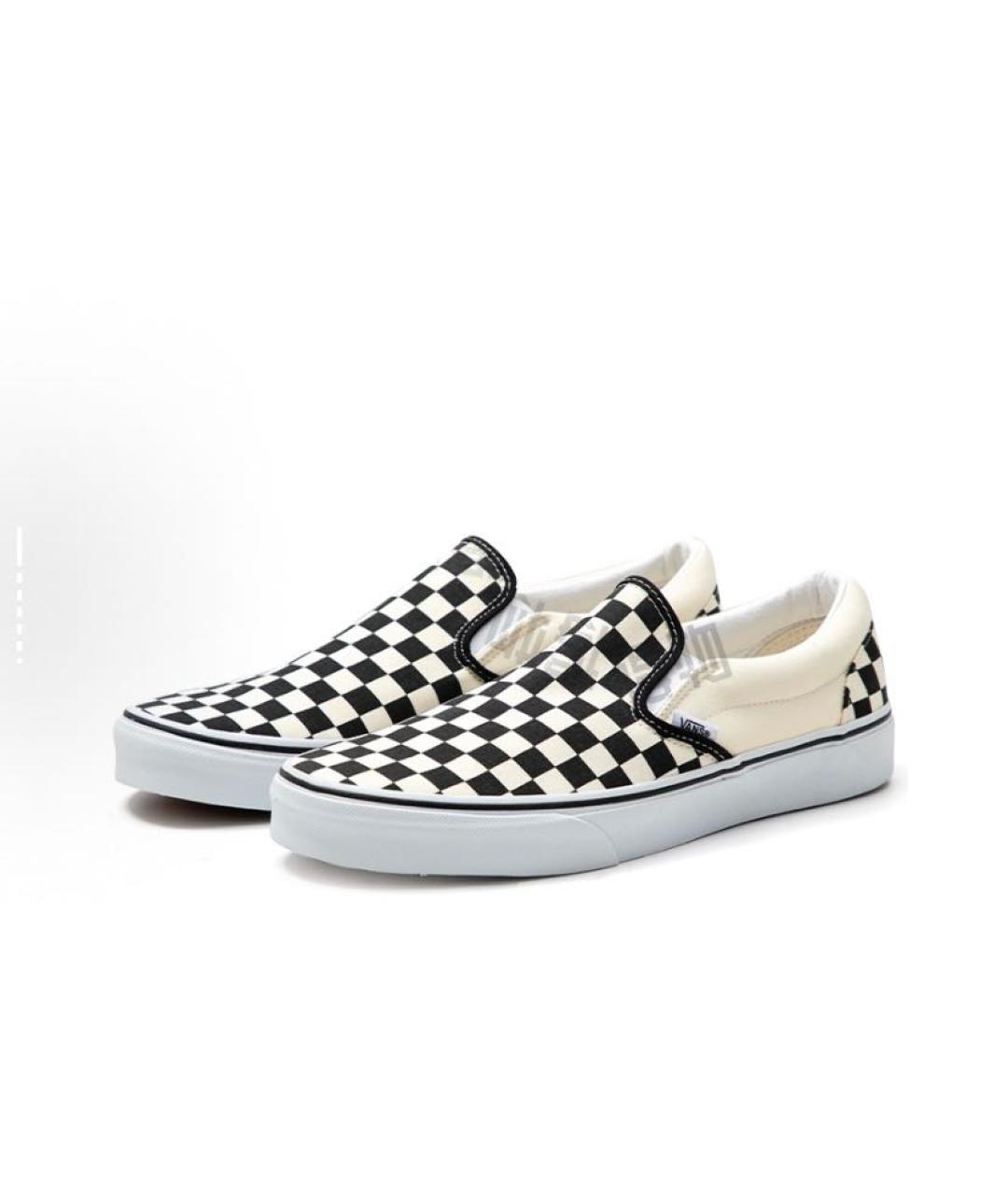 VANS Бежевые текстильные низкие кроссовки / кеды, фото 4