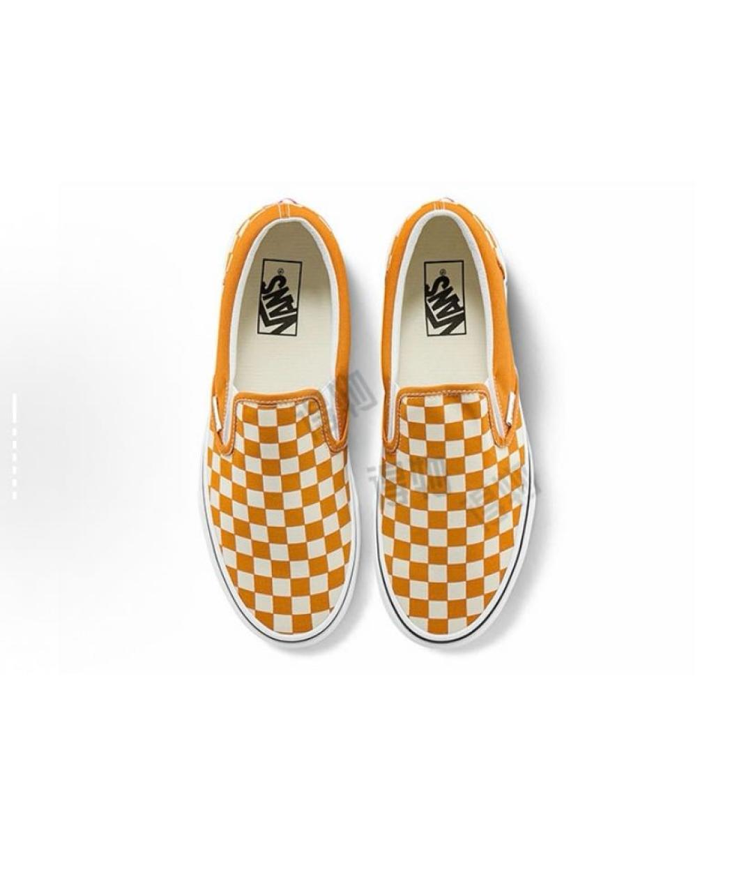 VANS Оранжевое текстильные низкие кроссовки / кеды, фото 4