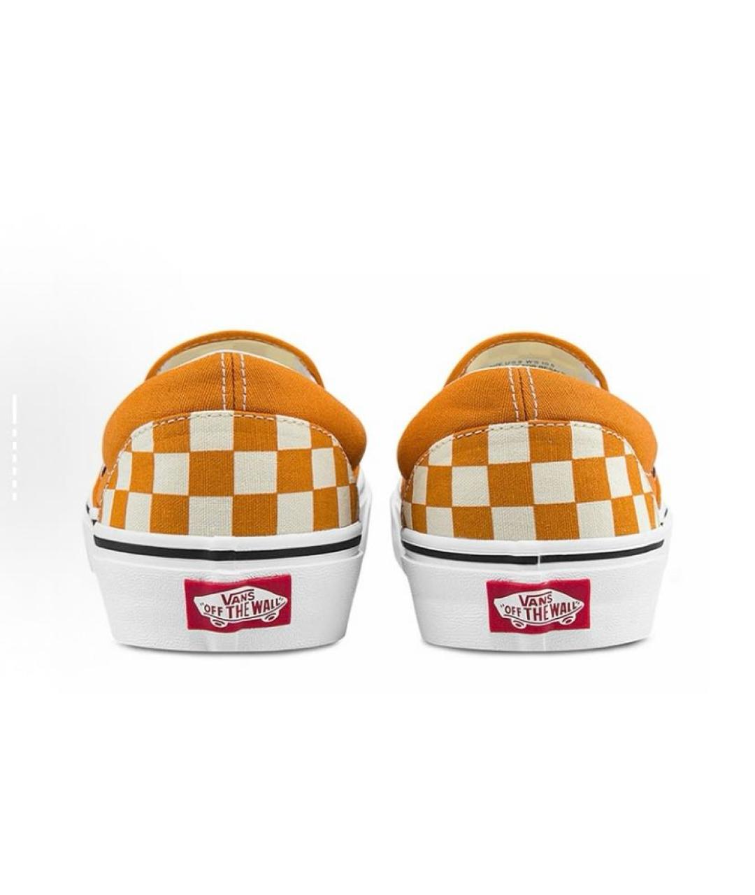 VANS Оранжевое текстильные низкие кроссовки / кеды, фото 6