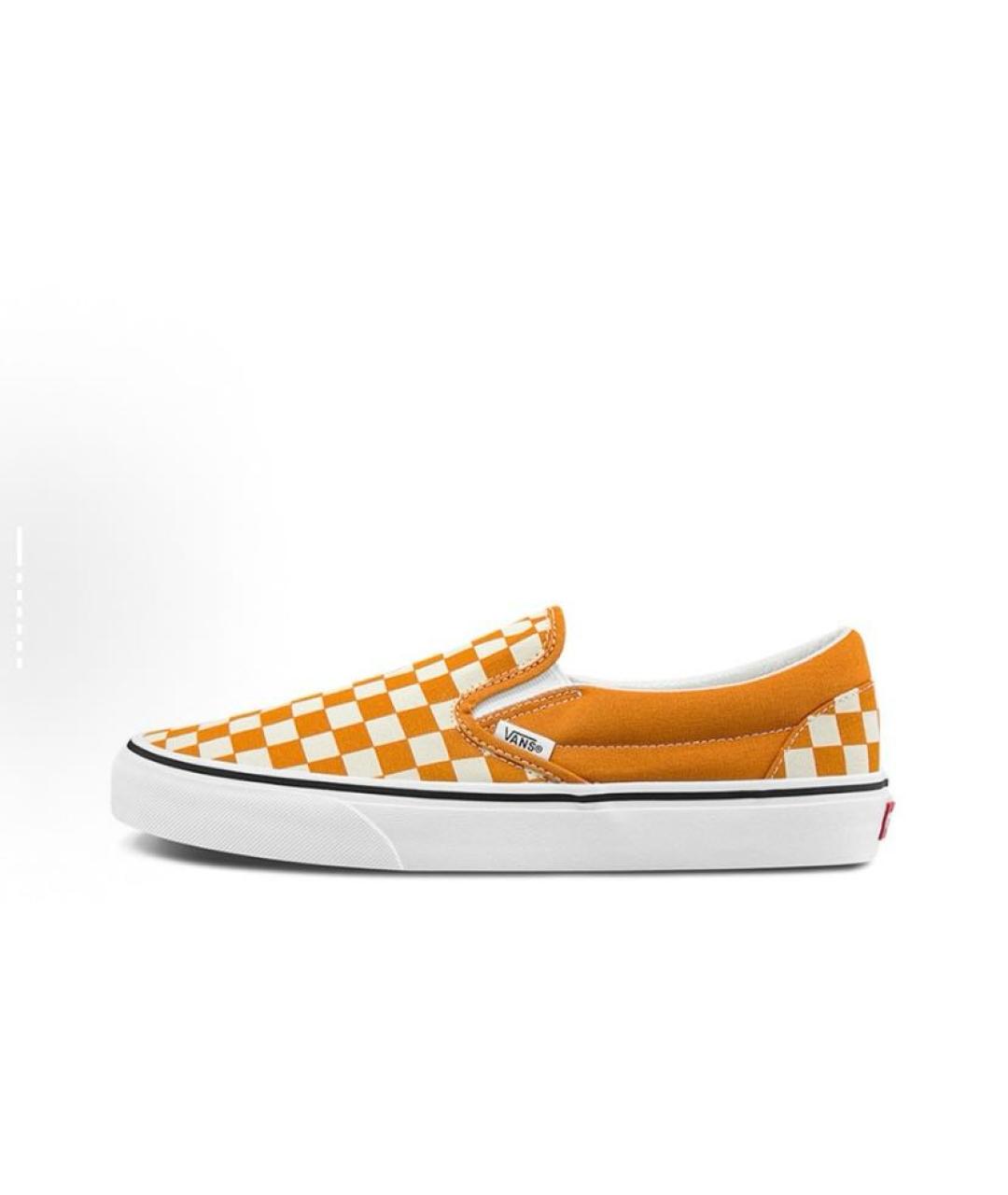 VANS Оранжевое текстильные низкие кроссовки / кеды, фото 2