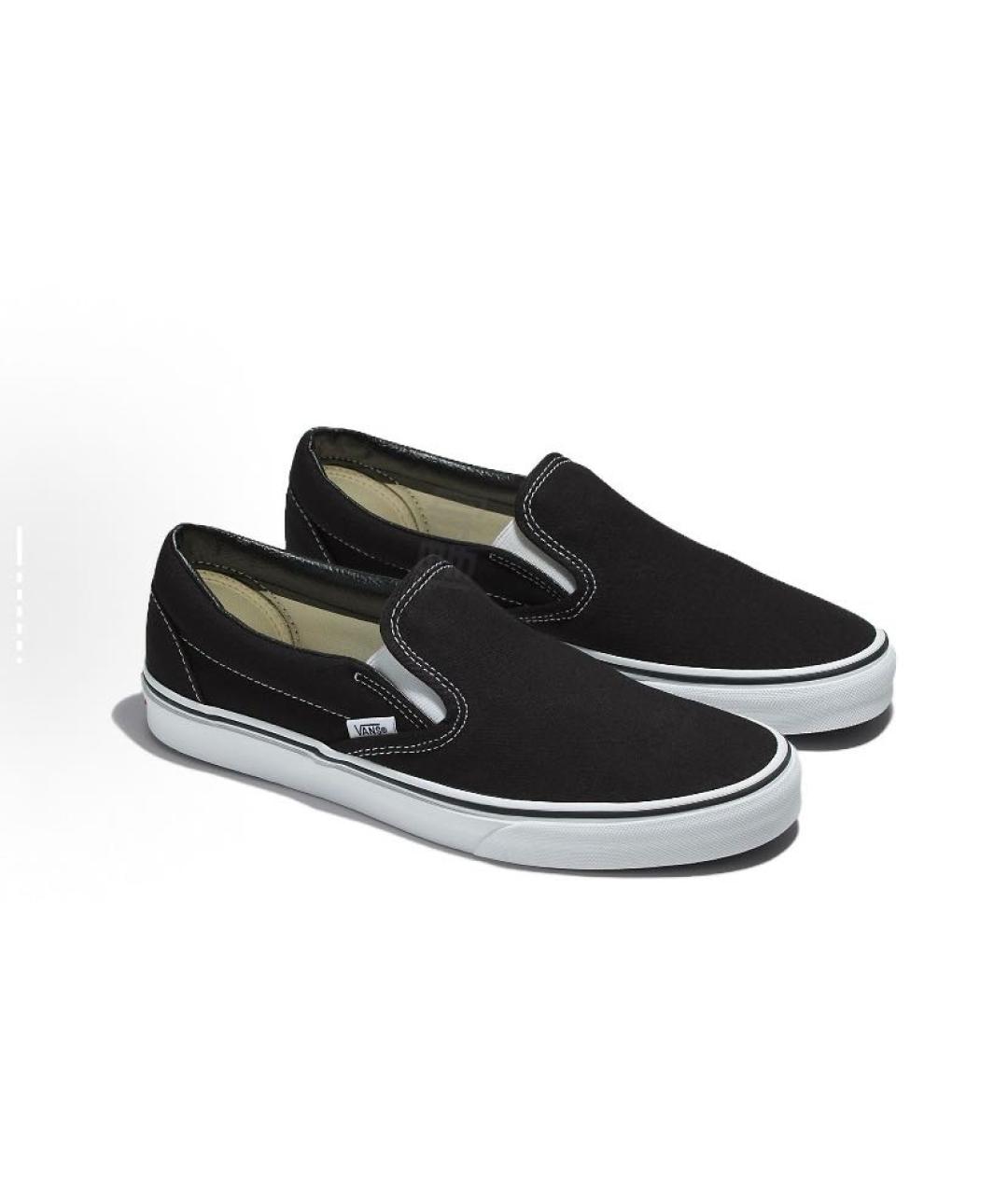 VANS Черные текстильные низкие кроссовки / кеды, фото 3