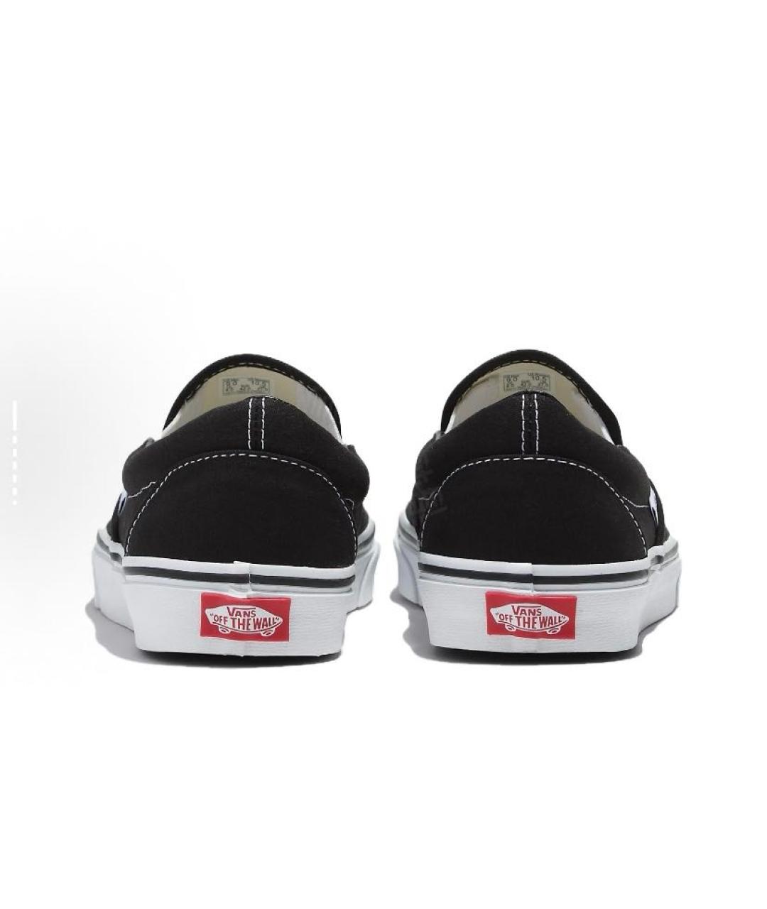 VANS Черные текстильные низкие кроссовки / кеды, фото 4