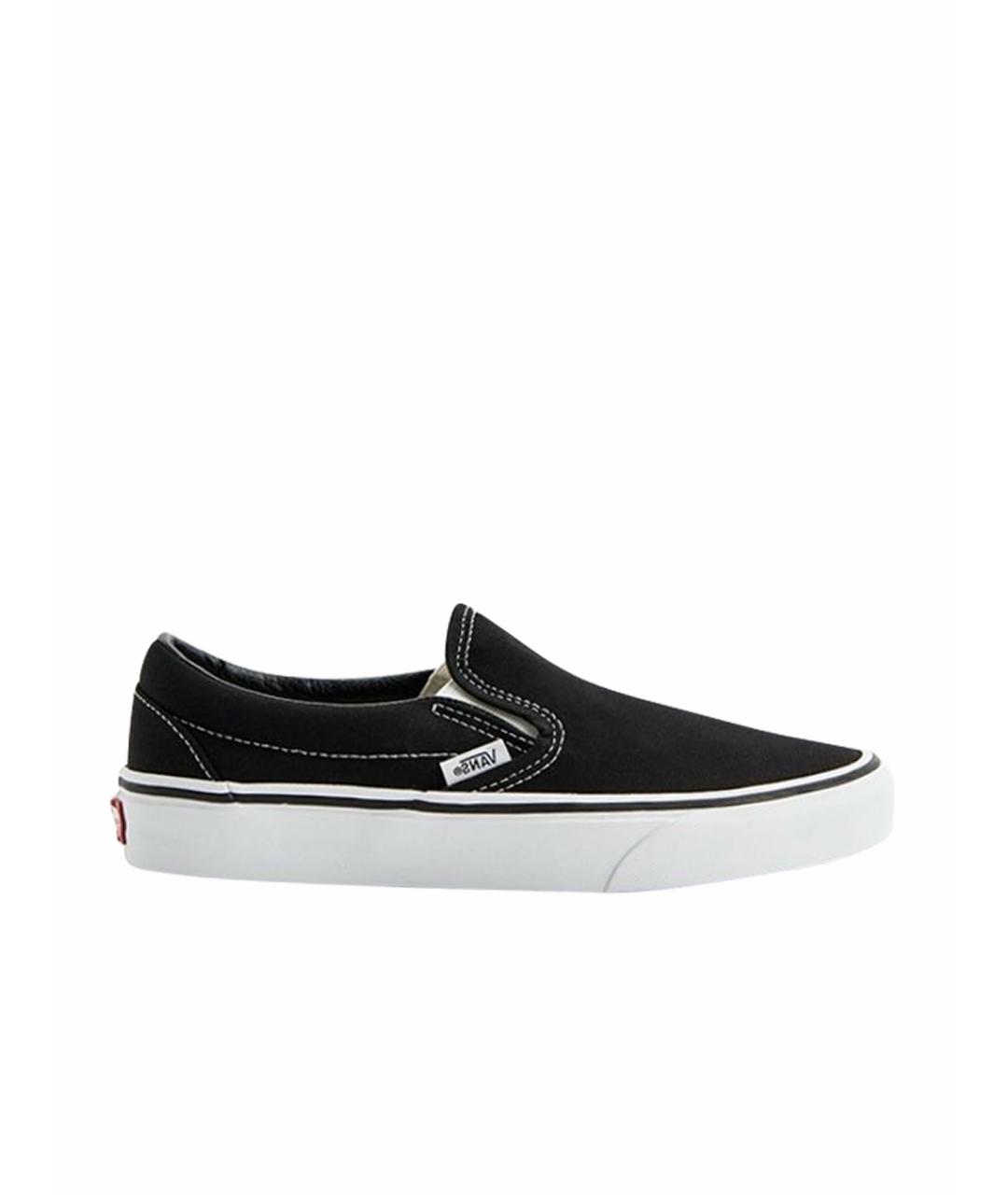 VANS Черные текстильные низкие кроссовки / кеды, фото 1