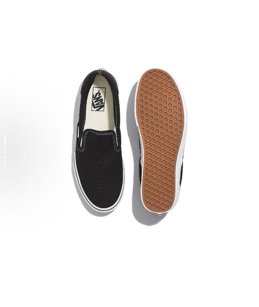 VANS Черные текстильные низкие кроссовки / кеды, фото 5