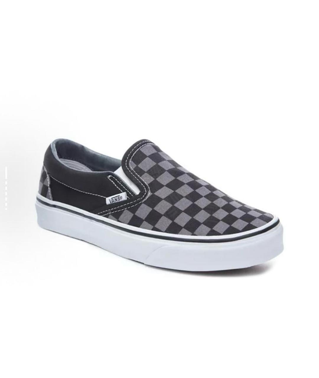 VANS Серые текстильные низкие кроссовки / кеды, фото 4