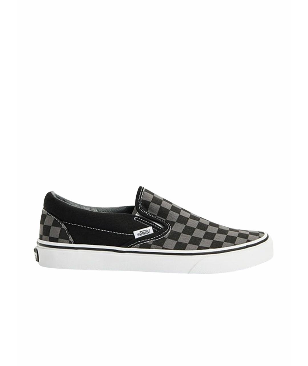 VANS Серые текстильные низкие кроссовки / кеды, фото 1