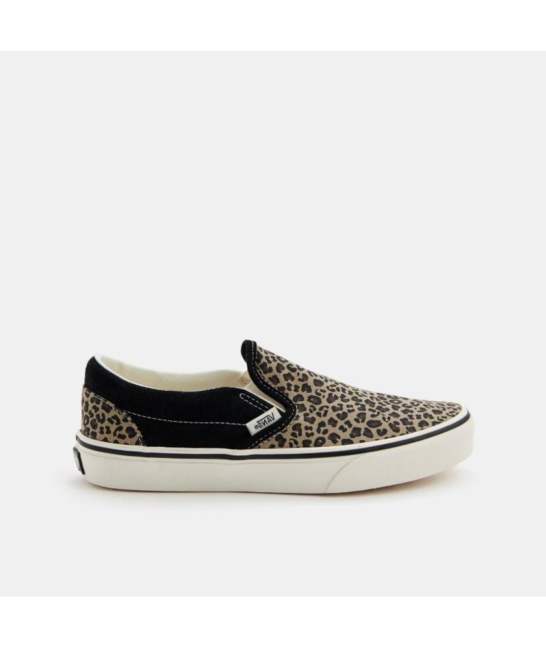 VANS Бежевые текстильные низкие кроссовки / кеды, фото 5