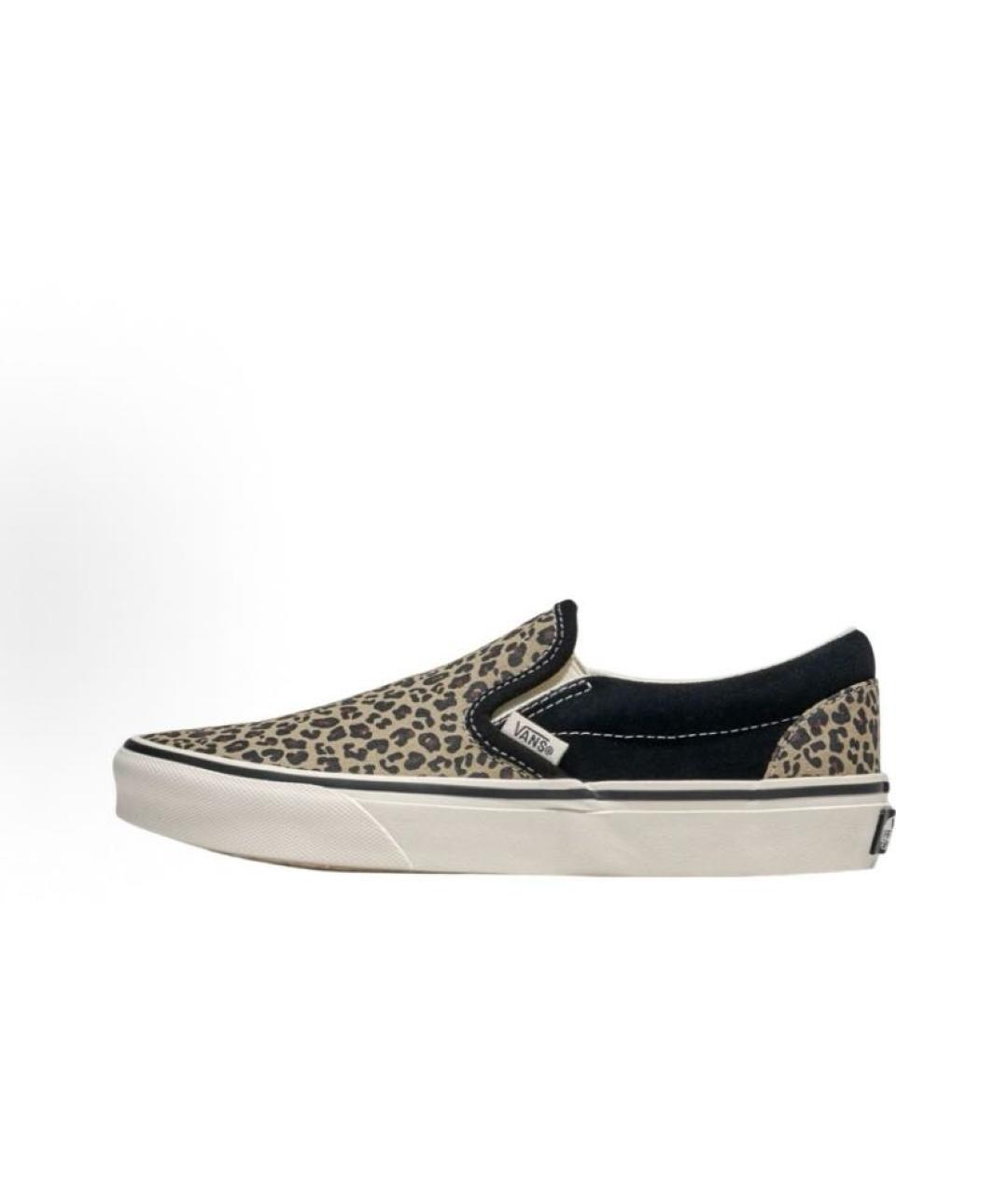 VANS Бежевые текстильные низкие кроссовки / кеды, фото 2