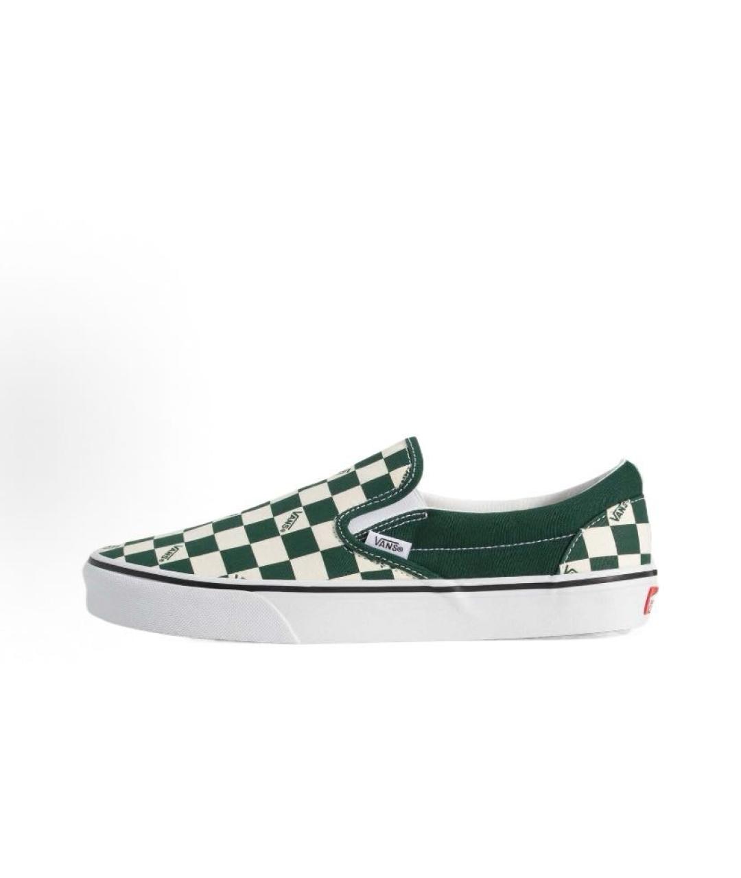 VANS Зеленые текстильные низкие кроссовки / кеды, фото 2
