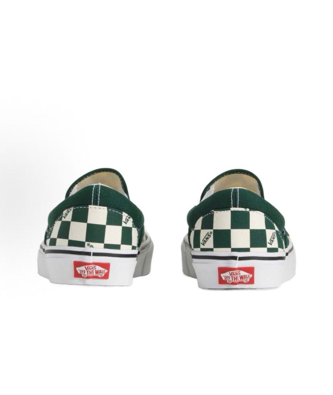 VANS Зеленые текстильные низкие кроссовки / кеды, фото 4