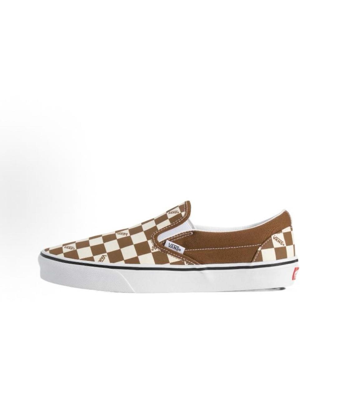 VANS Коричневые текстильные низкие кроссовки / кеды, фото 2