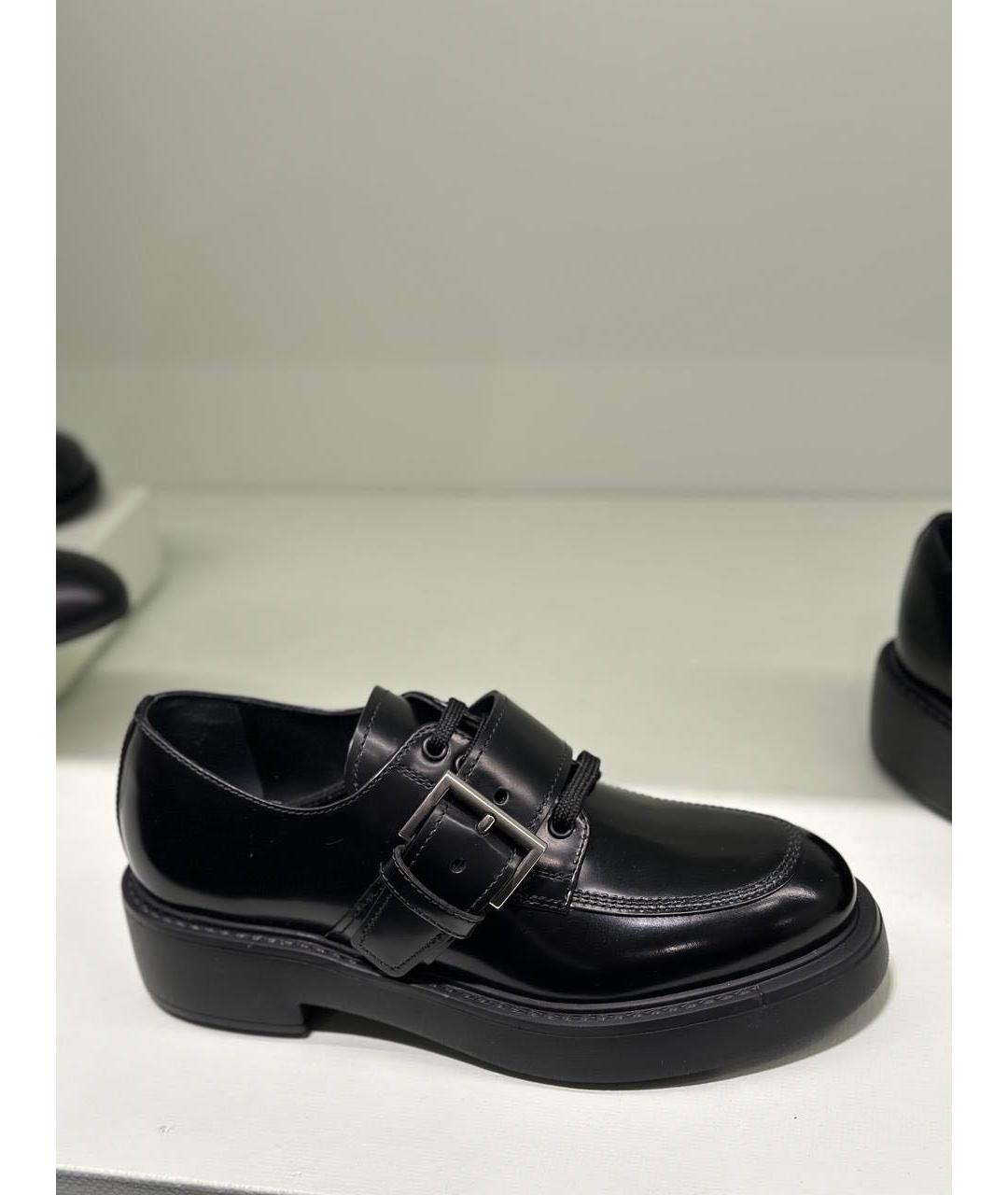 PRADA Черные брогги и оксфорды из лакированной кожи, фото 2