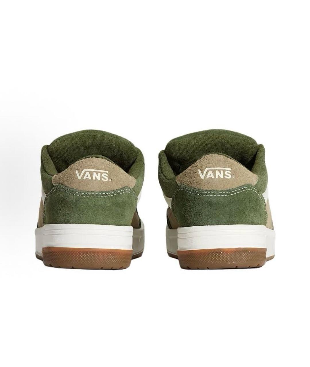 VANS Зеленые замшевые низкие кроссовки / кеды, фото 4