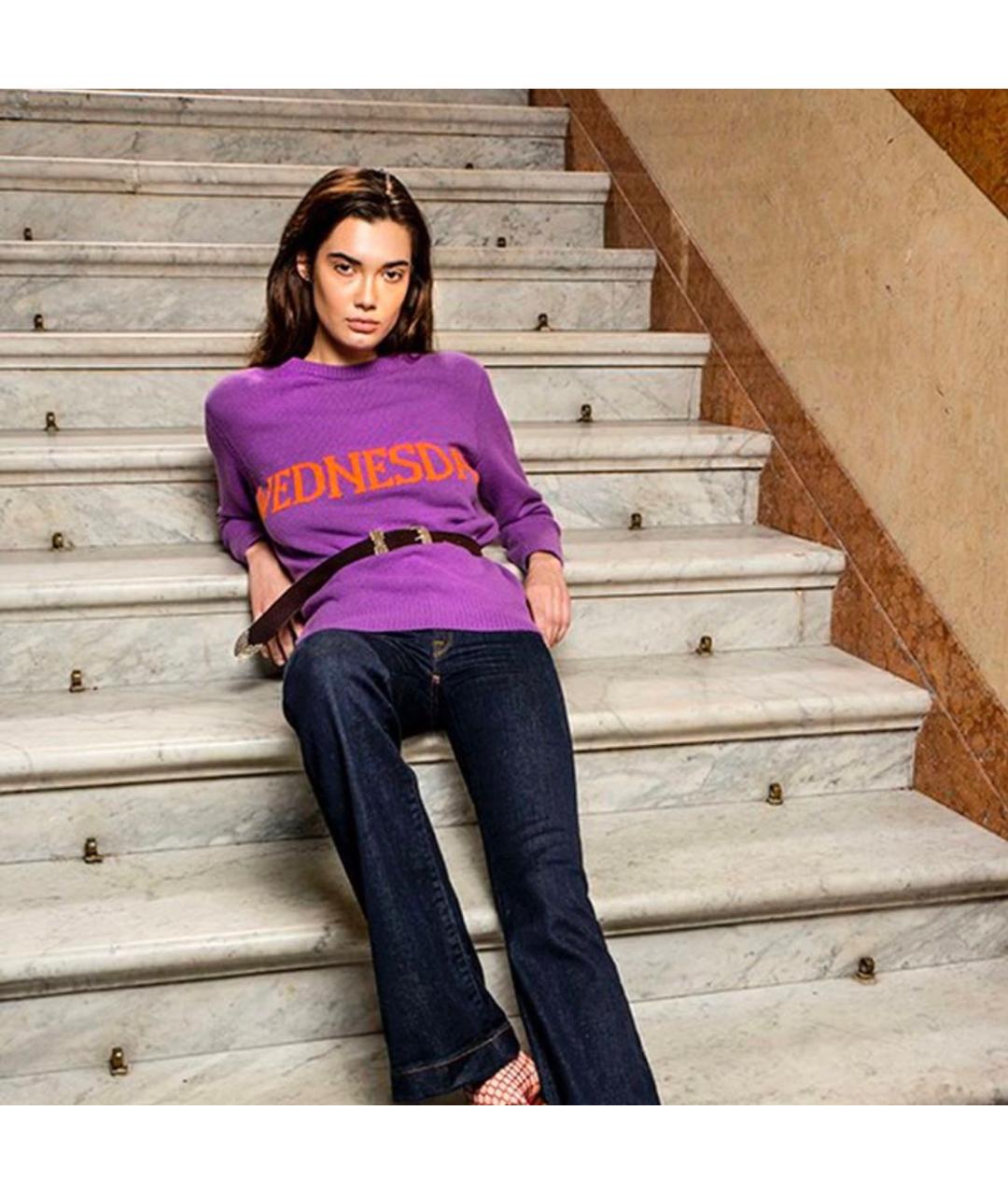 ALBERTA FERRETTI Мульти кашемировый джемпер / свитер, фото 6