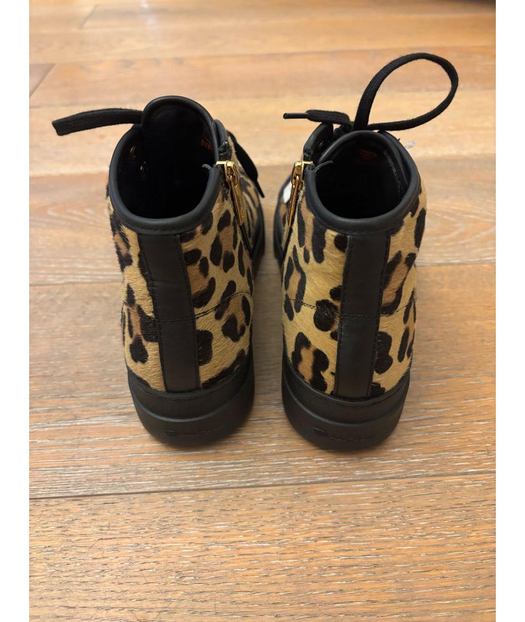 SANTONI Коричневые кожаные кеды, фото 7