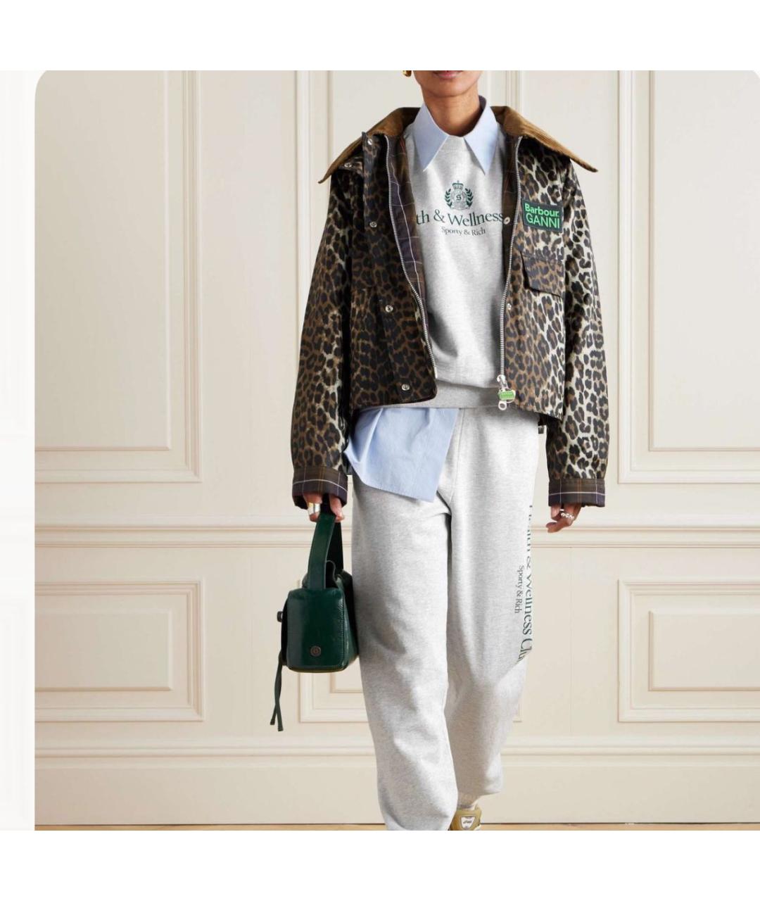 SPORTY AND RICH Серый хлопковый спортивные костюмы, фото 8