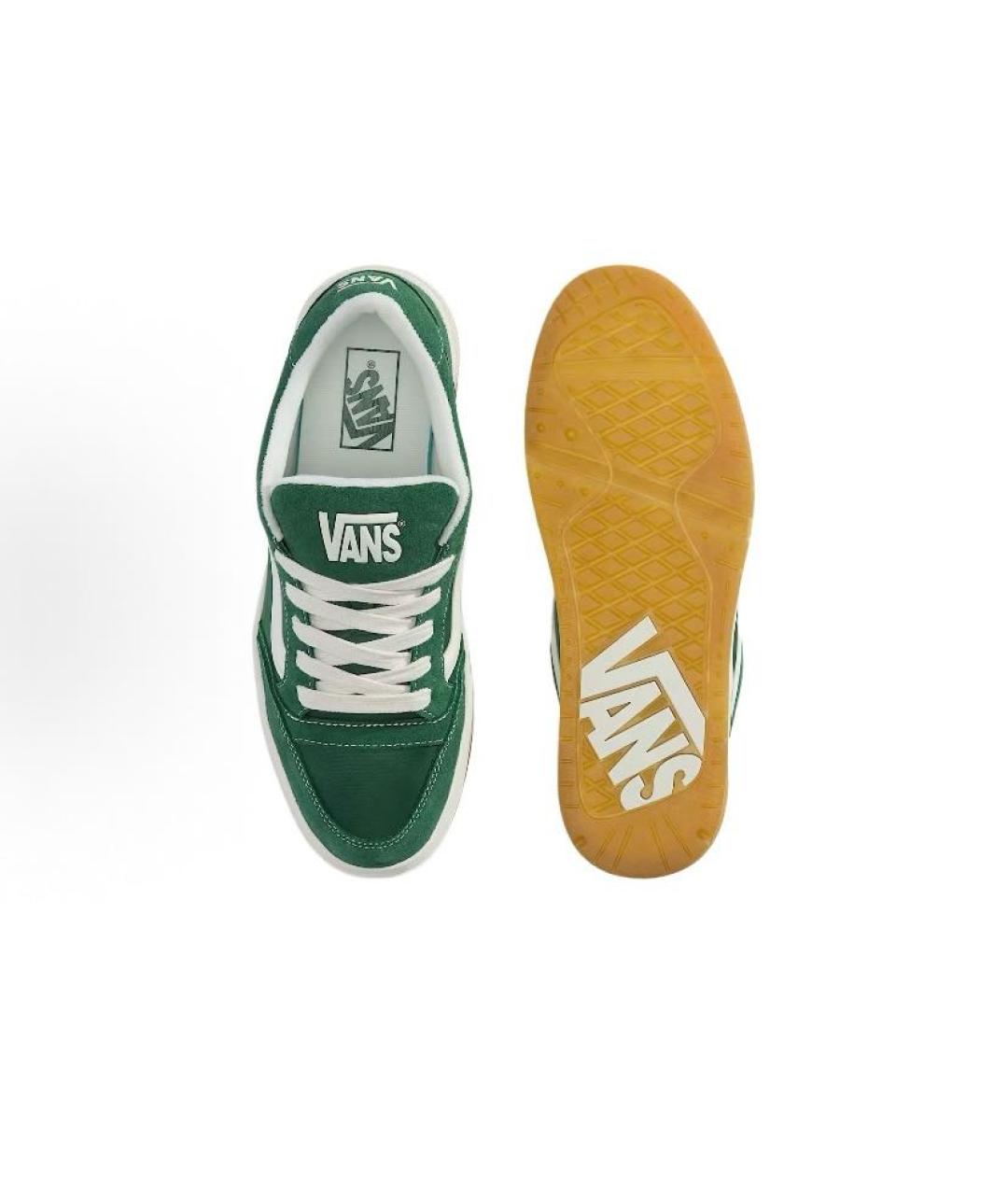 VANS Зеленые текстильные низкие кроссовки / кеды, фото 5